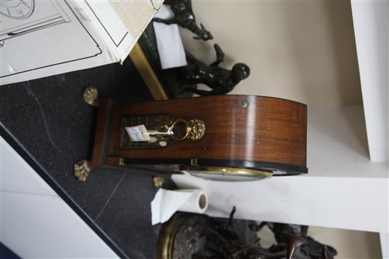 An early 19th century ebony inlaid mahogany quarter chiming bracket clock, Handley & Moore for French, Royal Exchange, No.2995, 19.75in